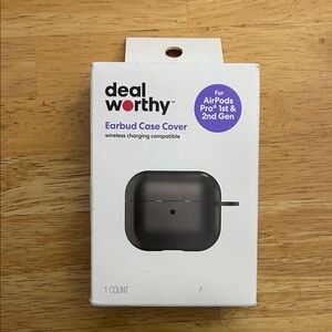 Black Earbud Case Cover for AirPods Pro